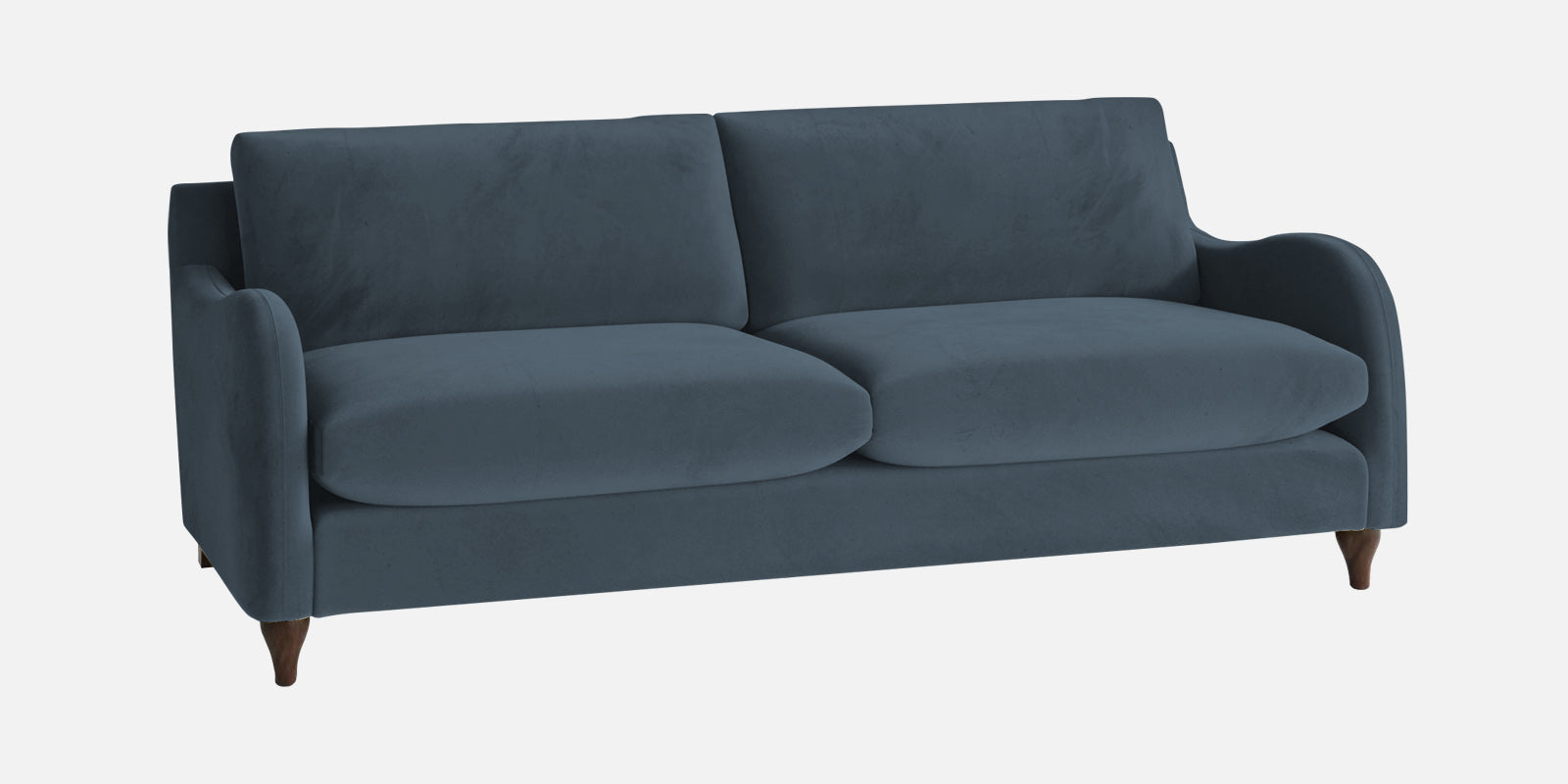 Sally Velvet 3 Seater Sofa In Oxford Blue Colour