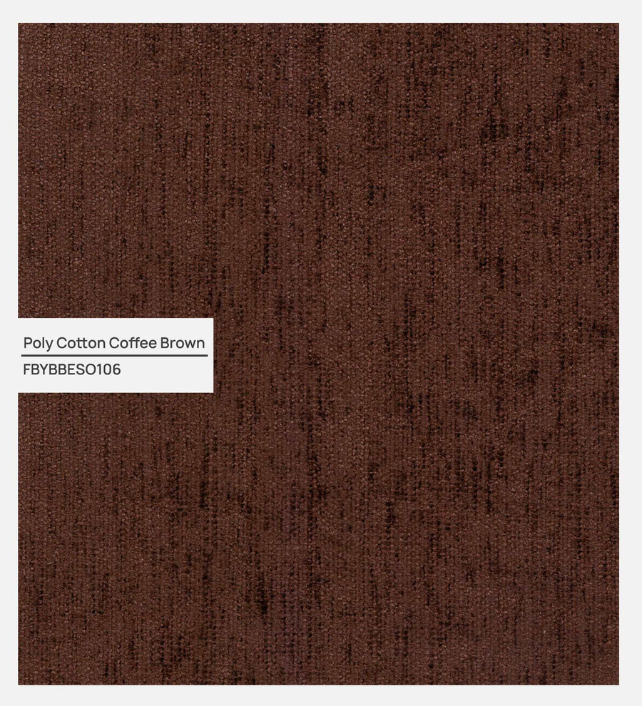 Nigar Fabric 1 Seater Sofa In Coffee Brown Colour - Febonic Living