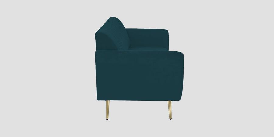 Fidel Velvet 2 Seater Sofa In Arabian Green Colour - Febonic Living