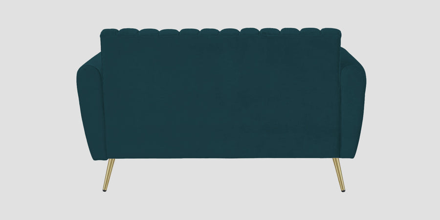 Fidel Velvet 2 Seater Sofa In Arabian Green Colour - Febonic Living