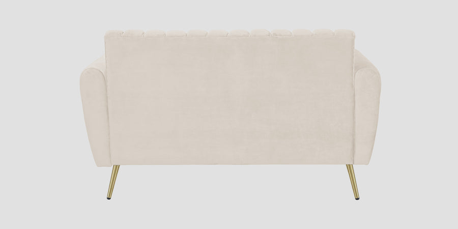 Fidel Velvet 2 Seater Sofa In Camel Beige Colour - Febonic Living