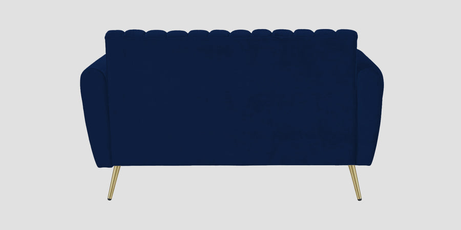 Fidel Velvet 2 Seater Sofa In Dark Blue Colour - Febonic Living