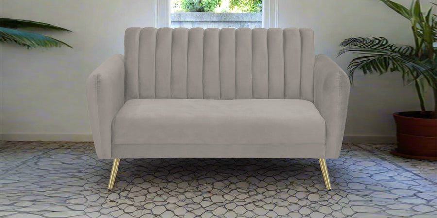Fidel Velvet 2 Seater Sofa In Echo Grey Colour - Febonic Living