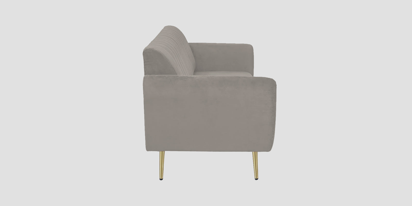 Fidel Velvet 2 Seater Sofa In Echo Grey Colour - Febonic Living