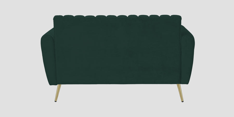 Fidel Velvet 2 Seater Sofa In Forest Green Colour - Febonic Living