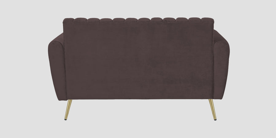 Fidel Velvet 2 Seater Sofa In Mocha Brown Colour - Febonic Living