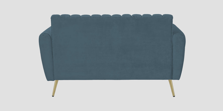 Fidel Velvet 2 Seater Sofa In Oxford Blue Colour - Febonic Living