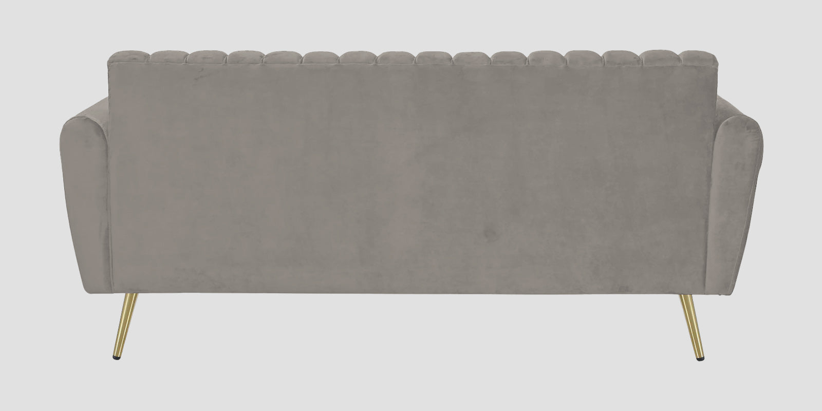 Fidel Velvet 3 Seater Sofa In Echo Grey Colour - Febonic Living