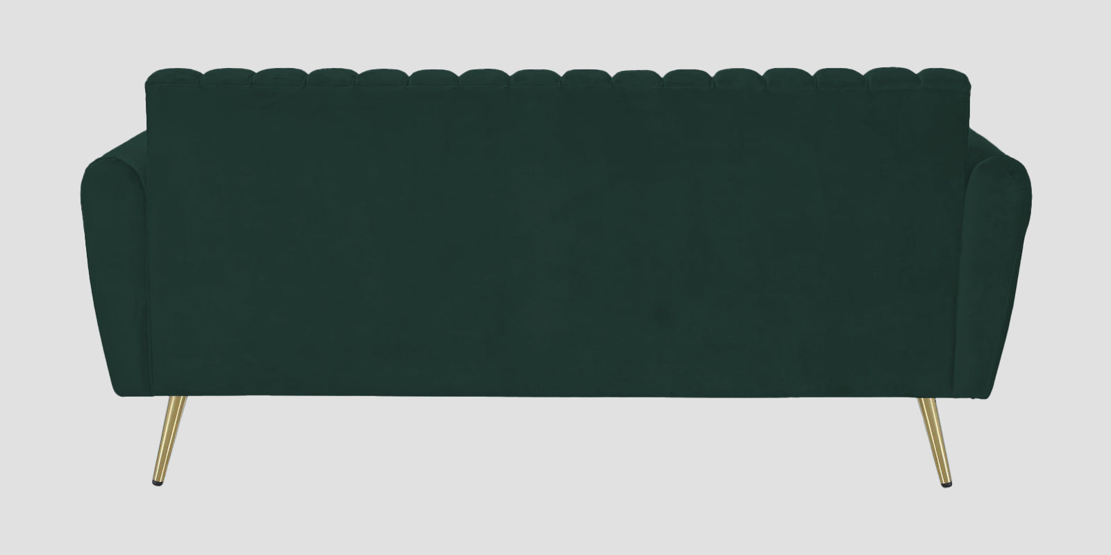 Fidel Velvet 3 Seater Sofa In Forest Green Colour - Febonic Living