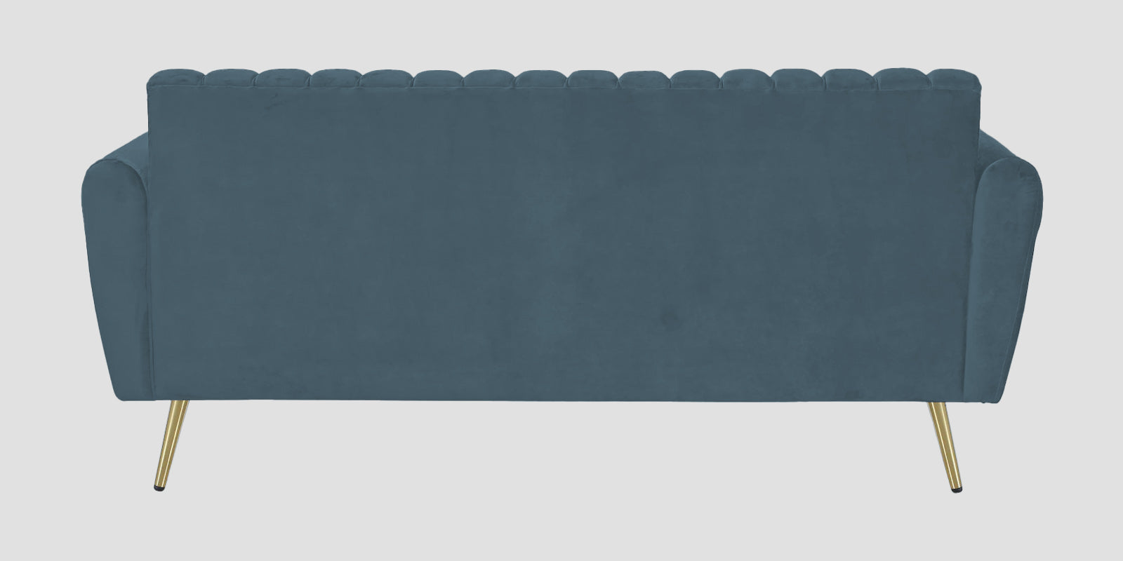 Fidel Velvet 3 Seater Sofa In Oxford Blue Colour - Febonic Living
