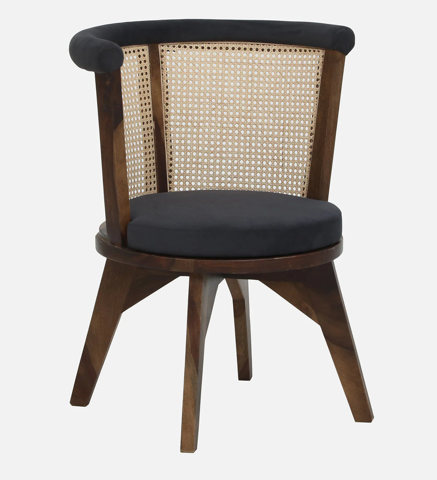 Monro Sheesham Wood Dining Chair In Provincial Teak Finish With Upholstery - Febonic Living