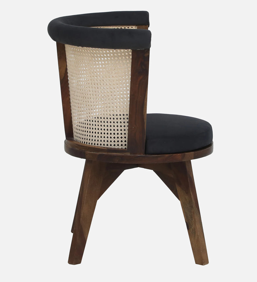 Monro Sheesham Wood Dining Chair In Provincial Teak Finish With Upholstery - Febonic Living