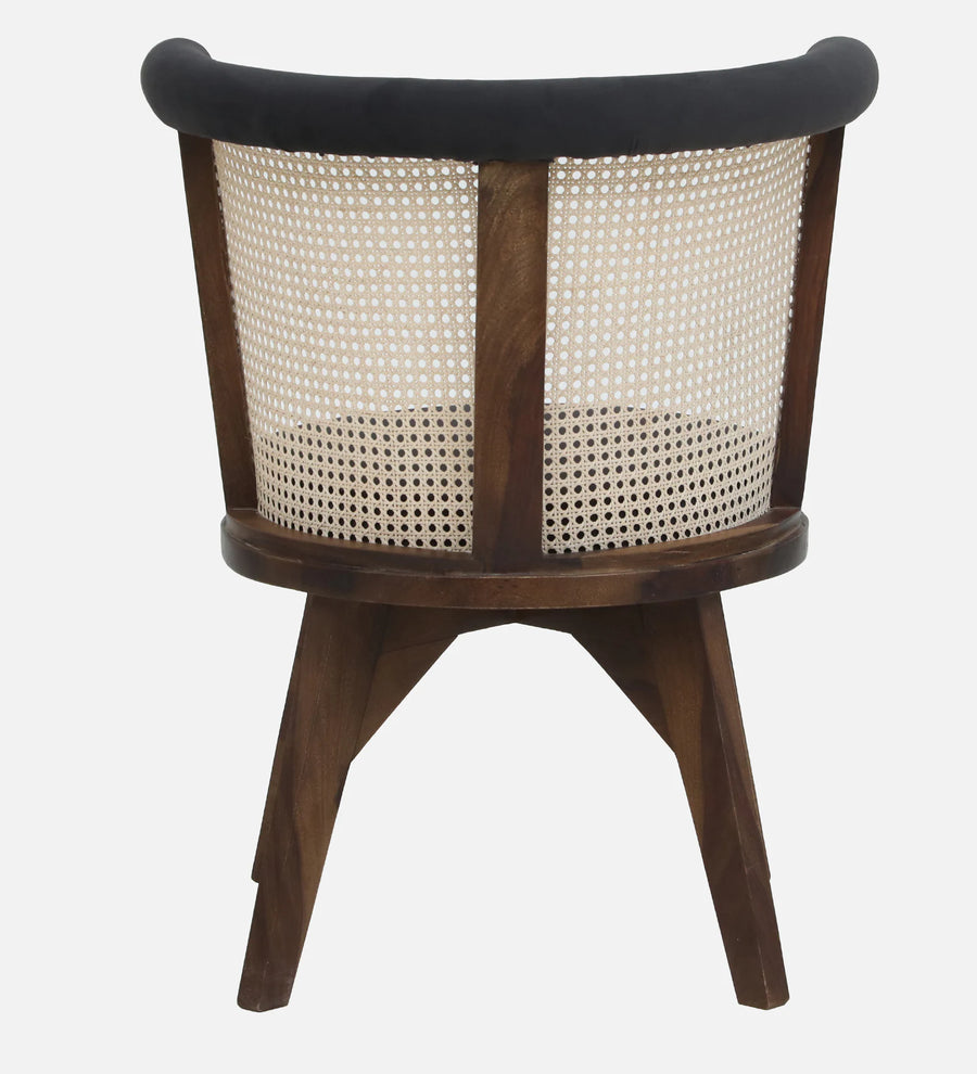 Monro Sheesham Wood Dining Chair In Provincial Teak Finish With Upholstery - Febonic Living
