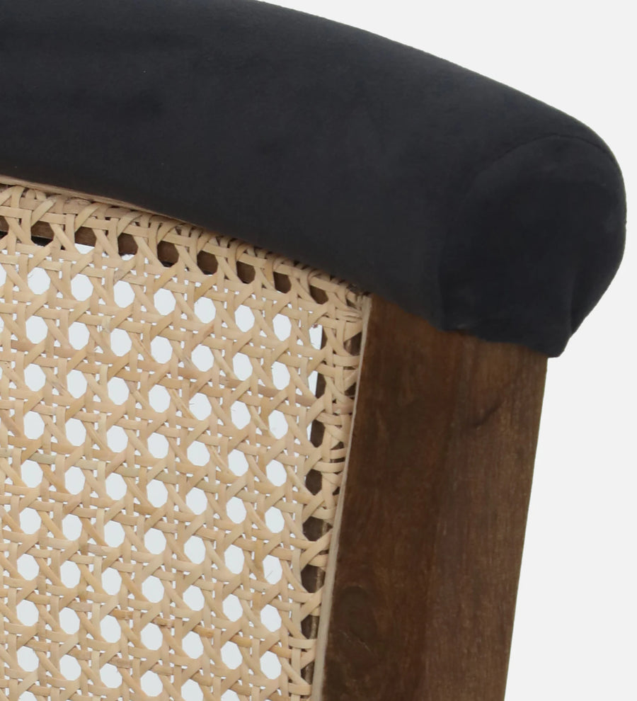 Monro Sheesham Wood Dining Chair In Provincial Teak Finish With Upholstery - Febonic Living