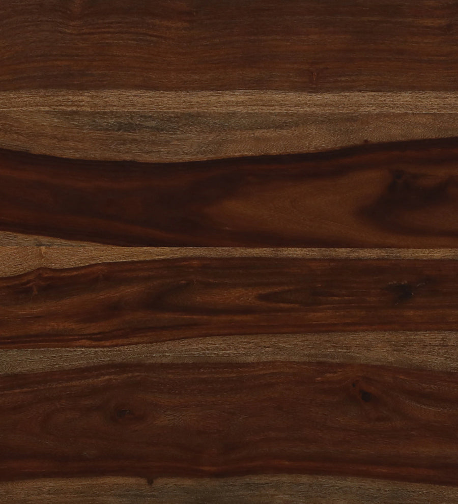 Humta Sheesham Wood Oval Coffee Table In Provincial Teak Finish - Febonic Living