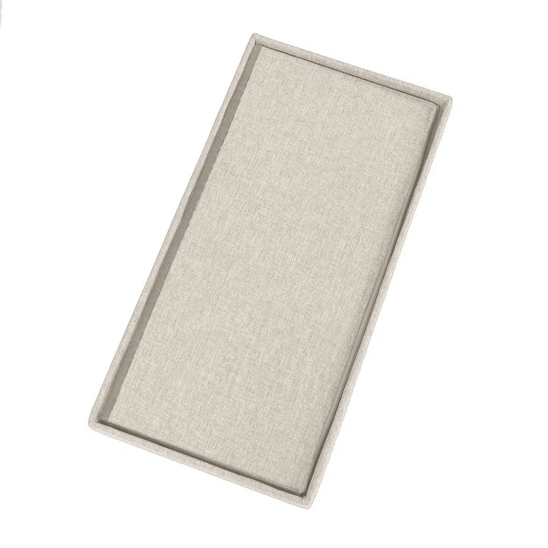 Ronda Fabric Ottoman In Ash Grey Colour With Storage - Febonic Living