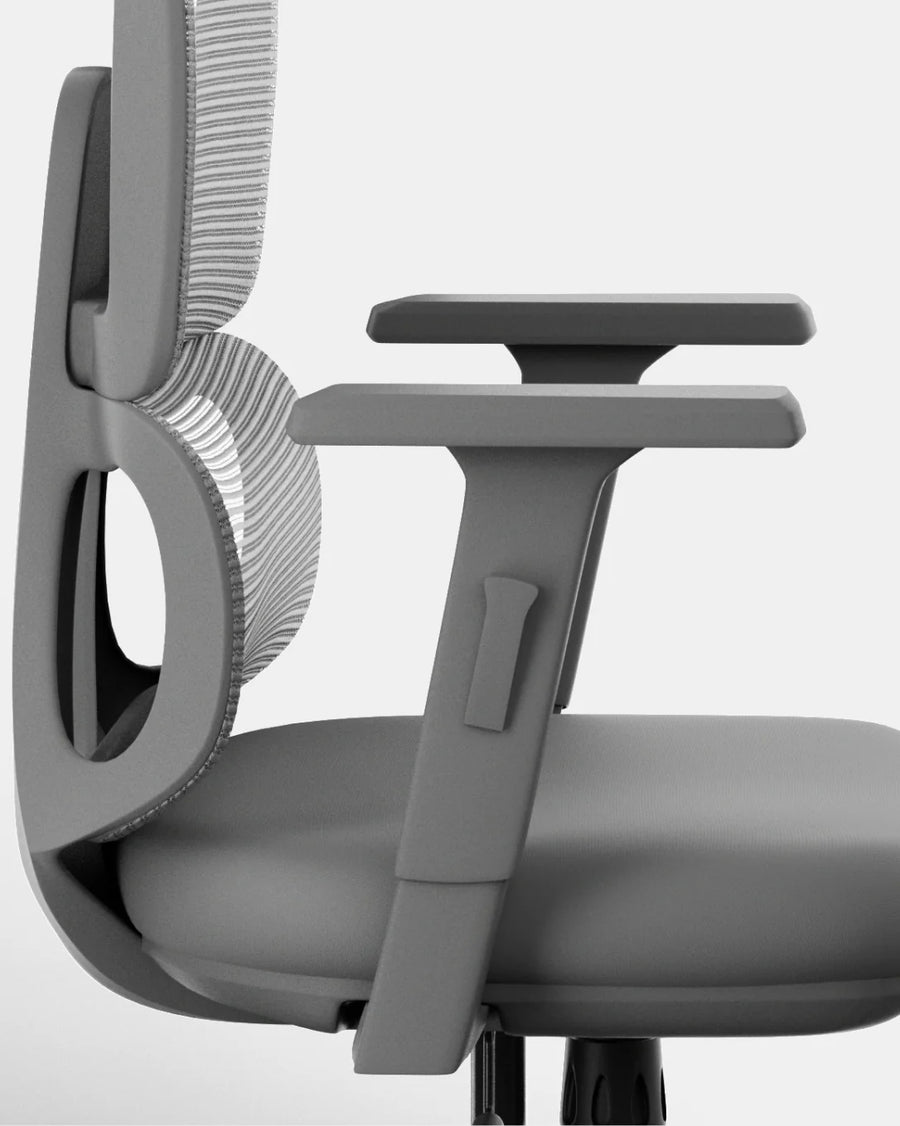 Ero Mesh Ergonomic Office Chair In Latty Grey Colour - Febonic Living