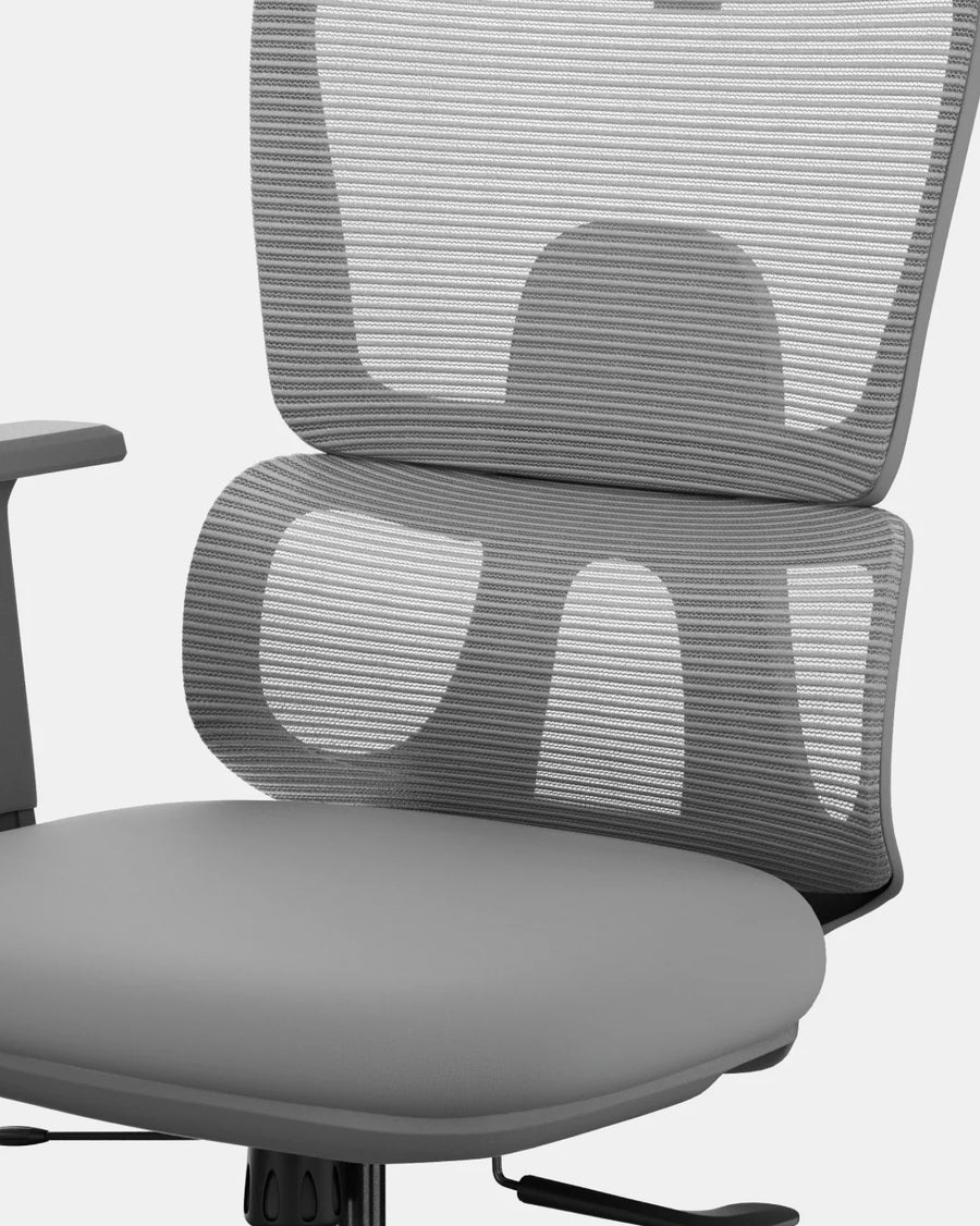 Ero Mesh Ergonomic Office Chair In Latty Grey Colour - Febonic Living
