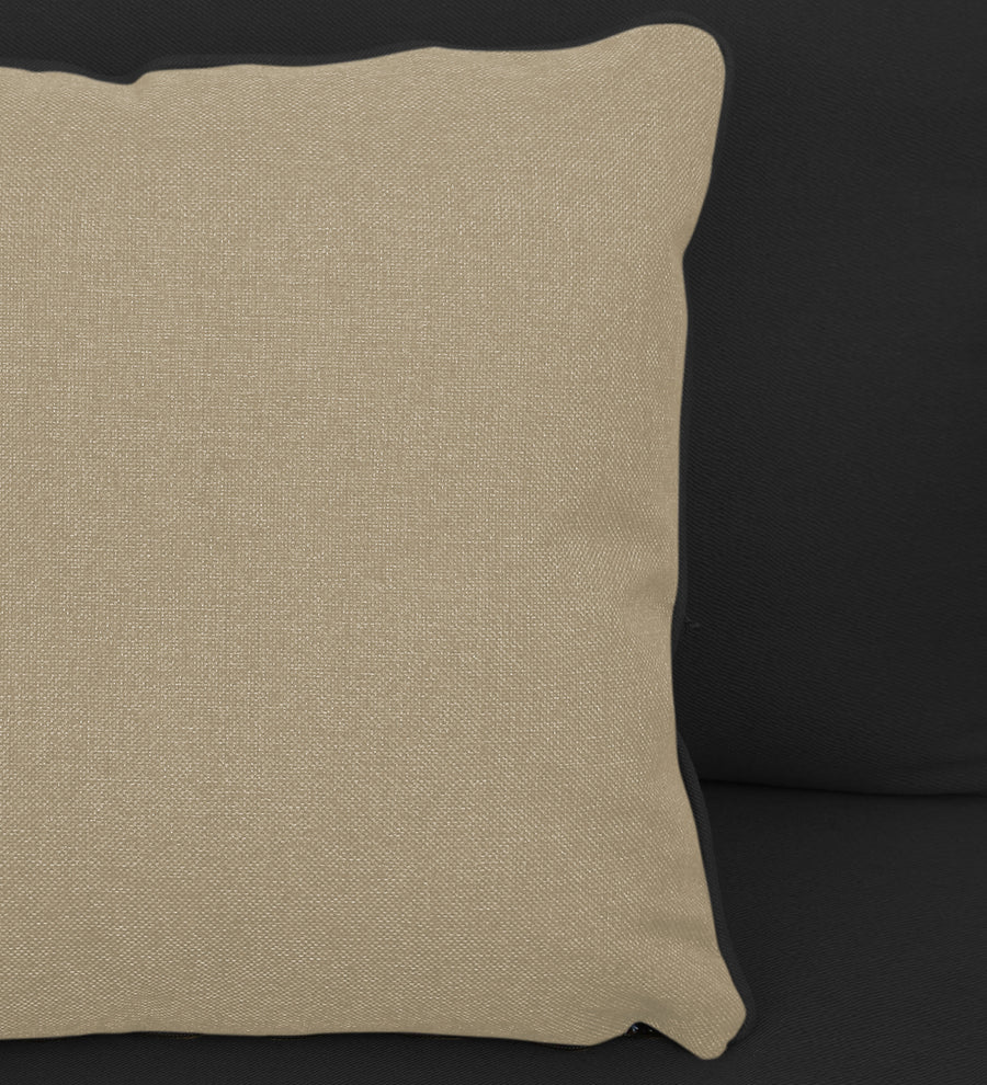 Fuju Fabric 1 Seater Sofa In Bitter Black Colour - Febonic Living