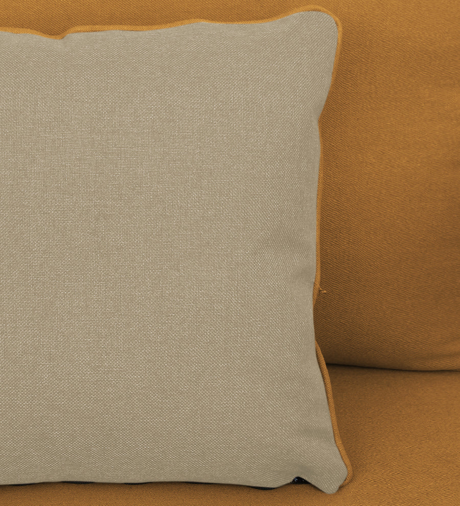 Fuju Fabric 1 Seater Sofa In Corn Yellow Colour - Febonic Living
