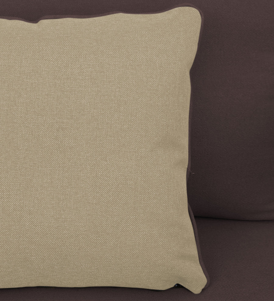 Fuju Fabric 1 Seater Sofa In Night Brown Colour - Febonic Living