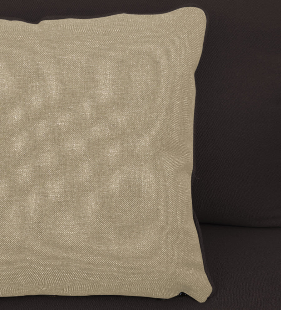 Fuju Fabric 1 Seater Sofa In Pebble Brown Colour - Febonic Living