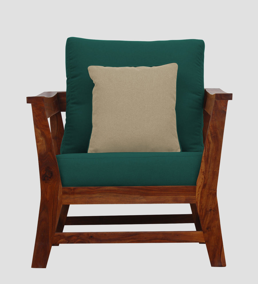 Fuju Fabric 1 Seater Sofa In Sage Green Colour - Febonic Living