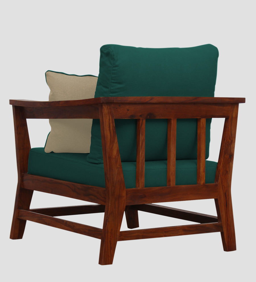 Fuju Fabric 1 Seater Sofa In Sage Green Colour - Febonic Living