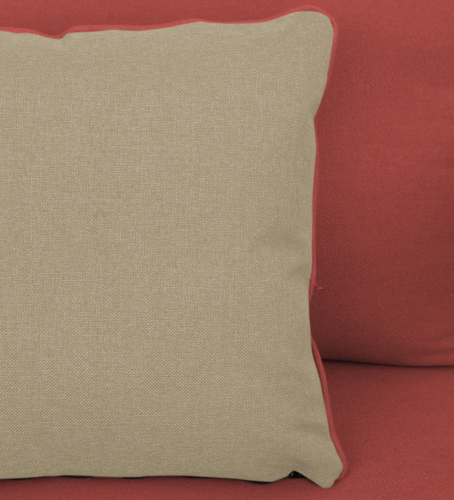 Fuju Fabric 1 Seater Sofa In Salmon Pink Colour - Febonic Living