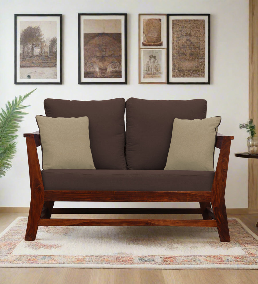 Fuju  2 Seater Fabric Sofa - Caramel Brown by Febonic Living