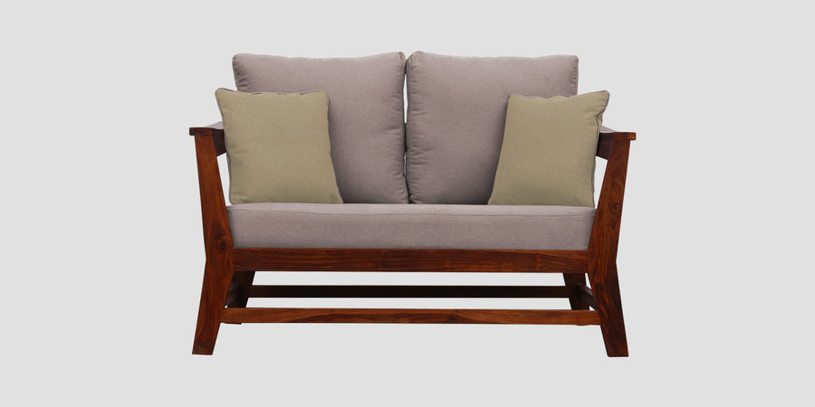 Fuju Fabric 2 Seater Sofa In Almond Beige Colour - Febonic Living