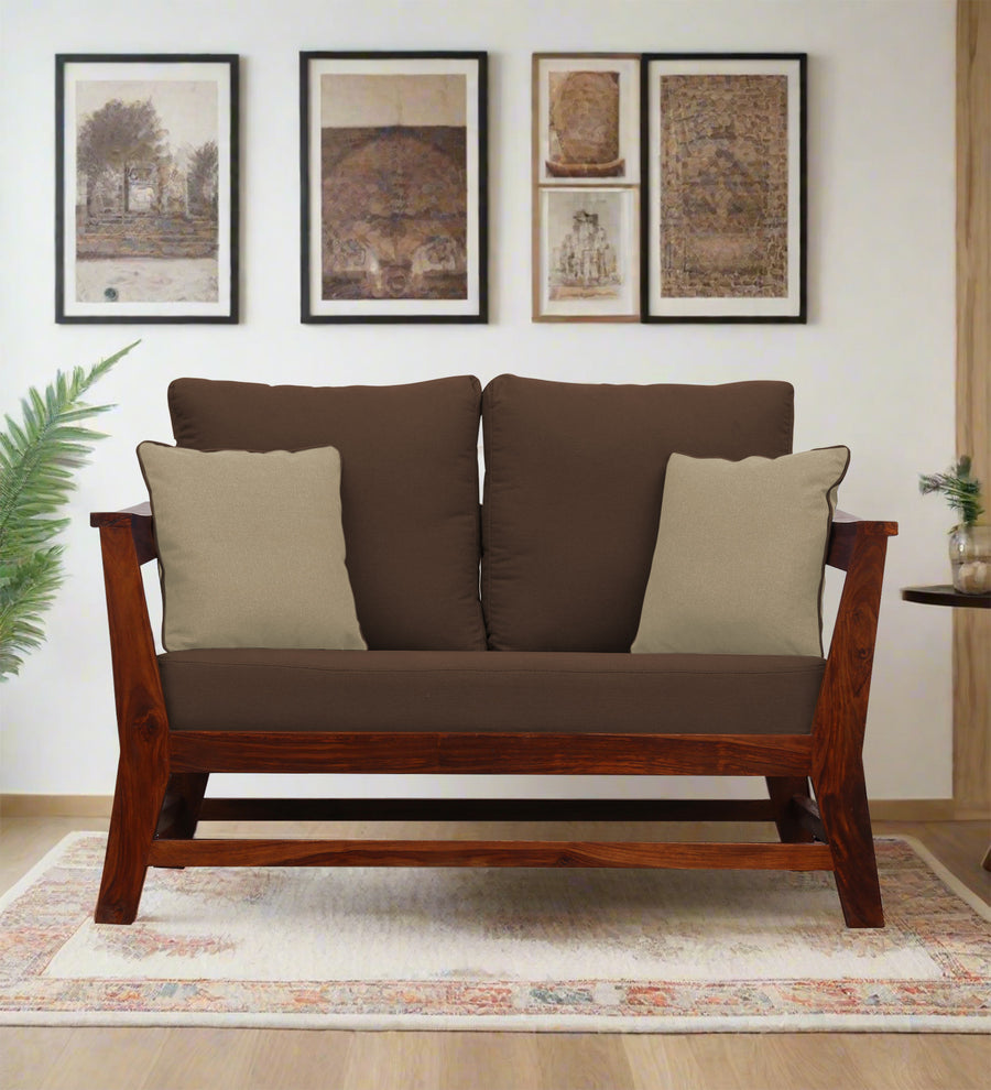 Fuju  2 Seater Fabric Sofa - Ash Brown by Febonic Living