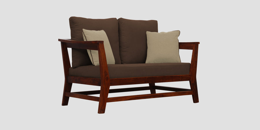 Fuju Fabric 2 Seater Sofa In Ash Brown Colour - Febonic Living