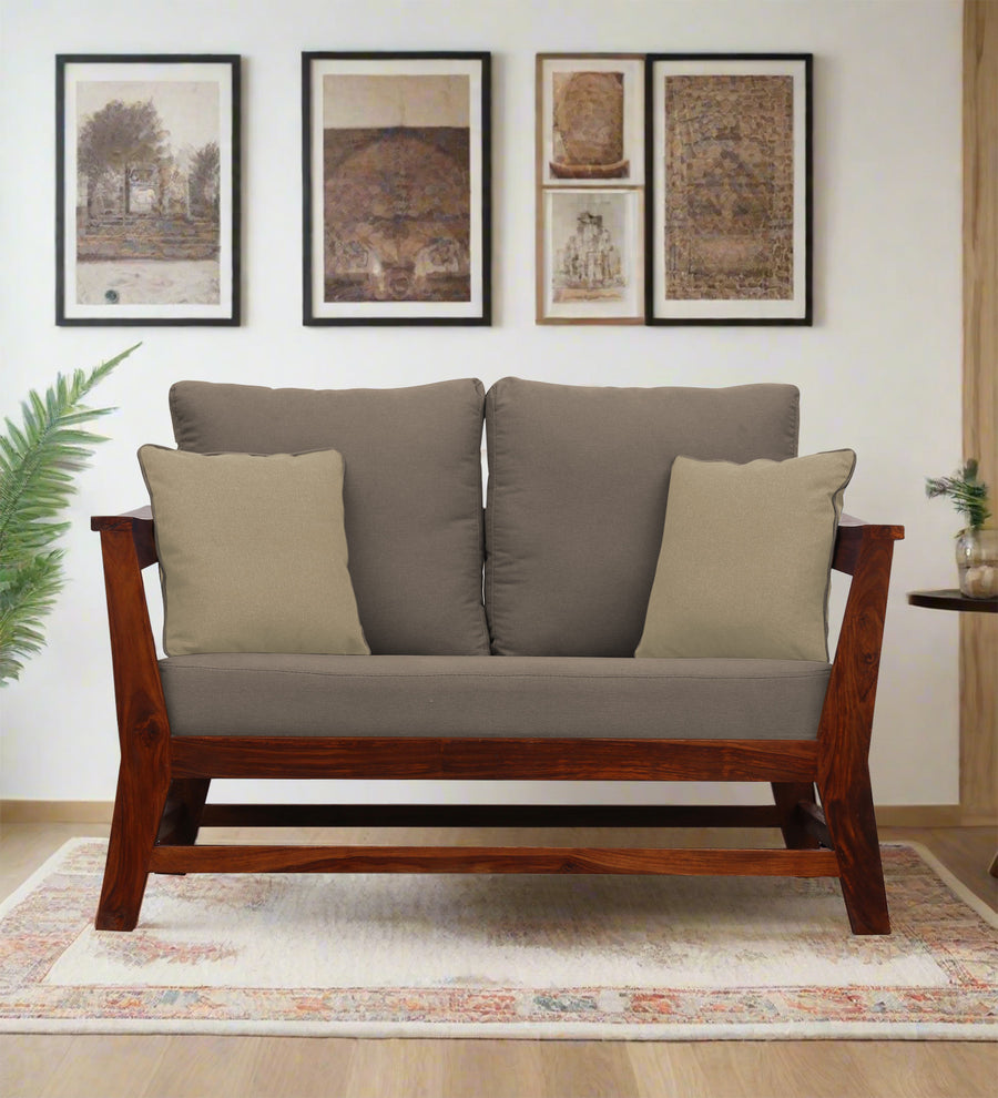 Fuju  2 Seater Fabric Sofa - Hazel Beige by Febonic Living