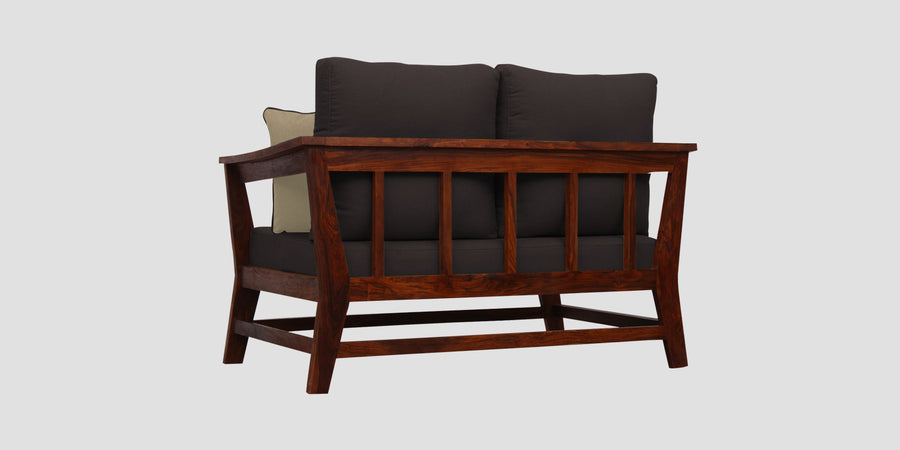 Fuju Fabric 2 Seater Sofa In Pebble Brown Colour - Febonic Living