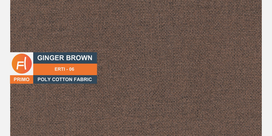 Cobby Fabric 3 Seater Sofa In Ginger Brown Colour - Febonic Living