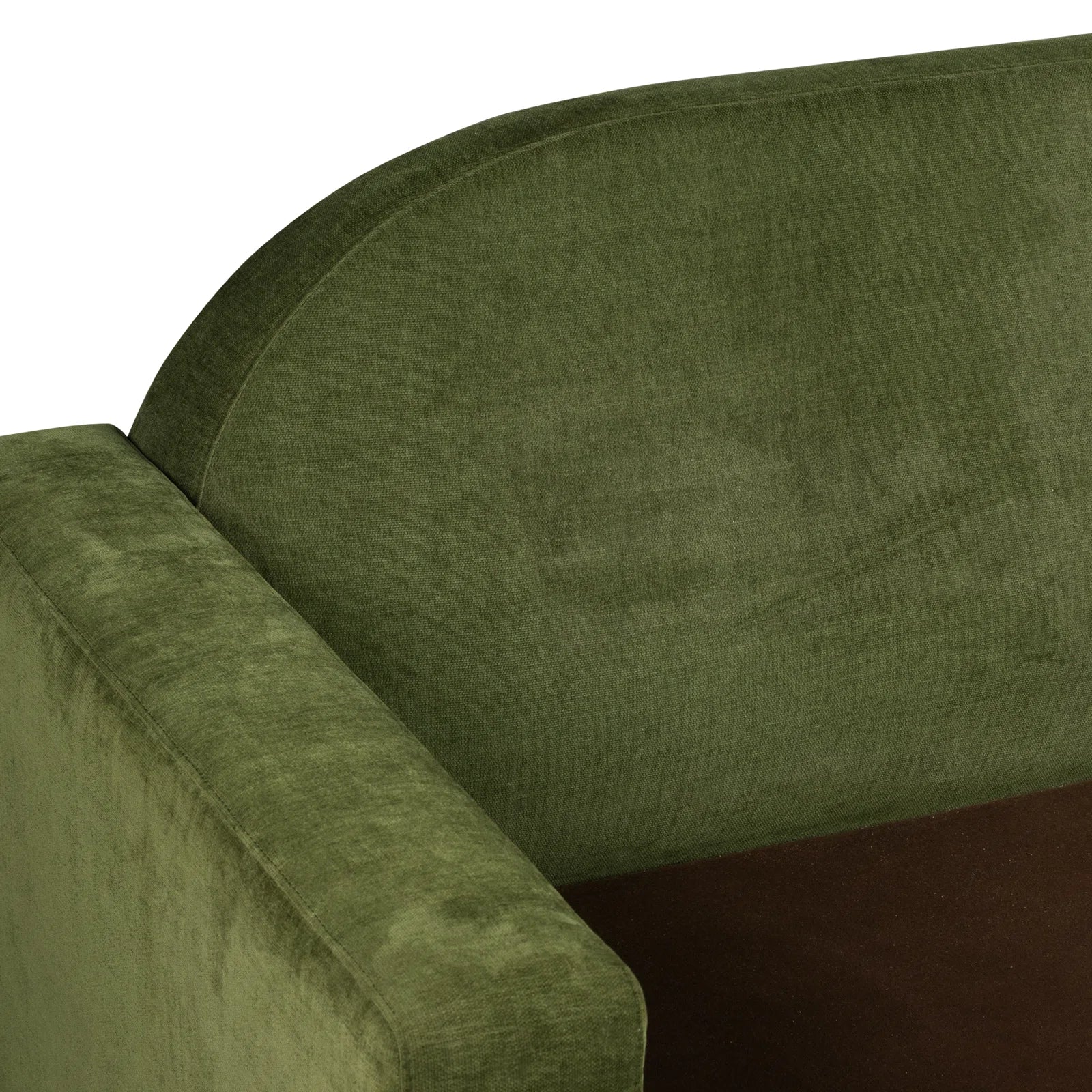 Adara Fabric 3 Seater Sofa In Olive Green Colour