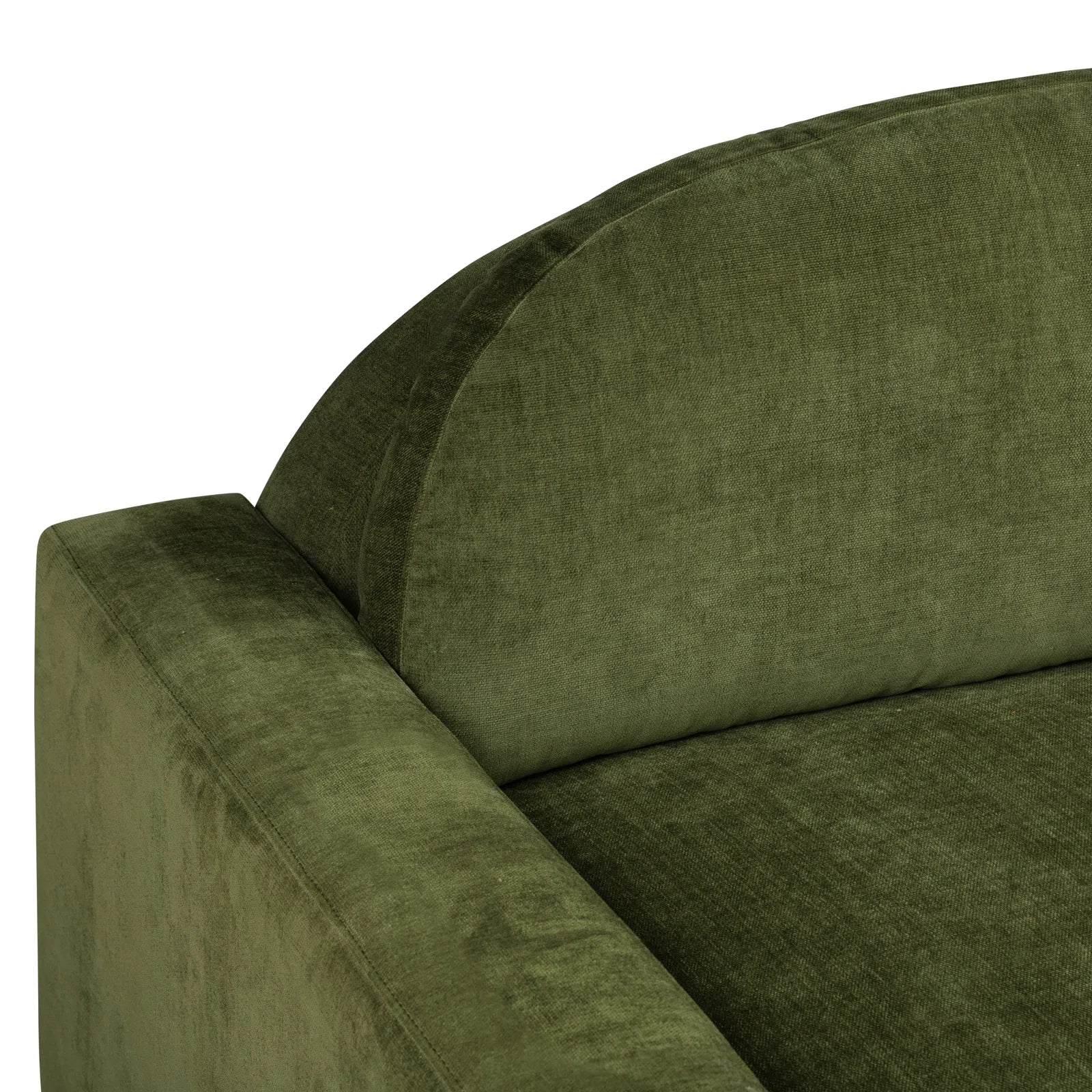 Adara Fabric 3 Seater Sofa In Olive Green Colour