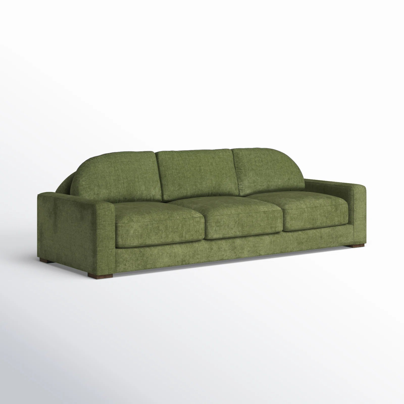 Adara Fabric 3 Seater Sofa In Olive Green Colour