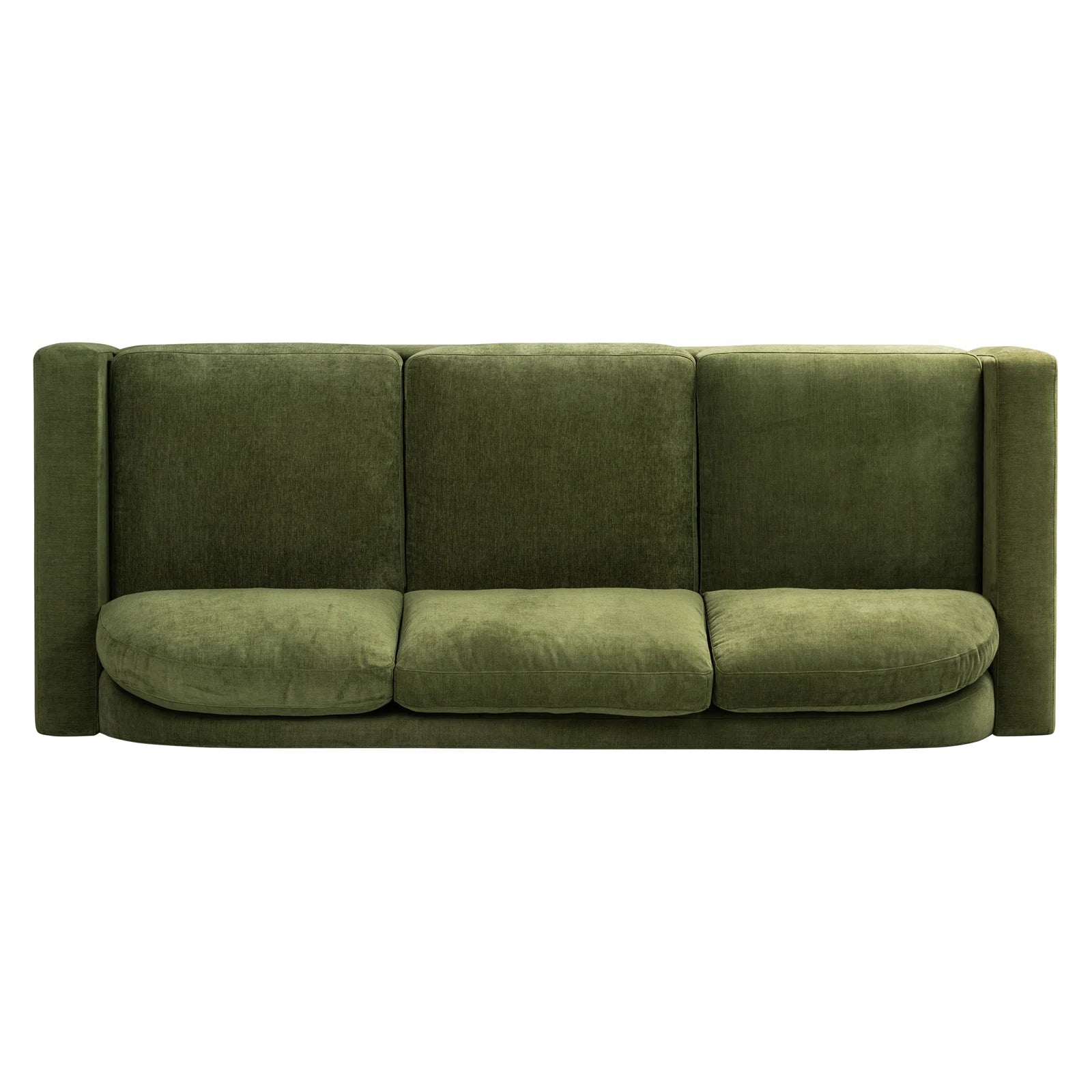 Adara Fabric 3 Seater Sofa In Olive Green Colour