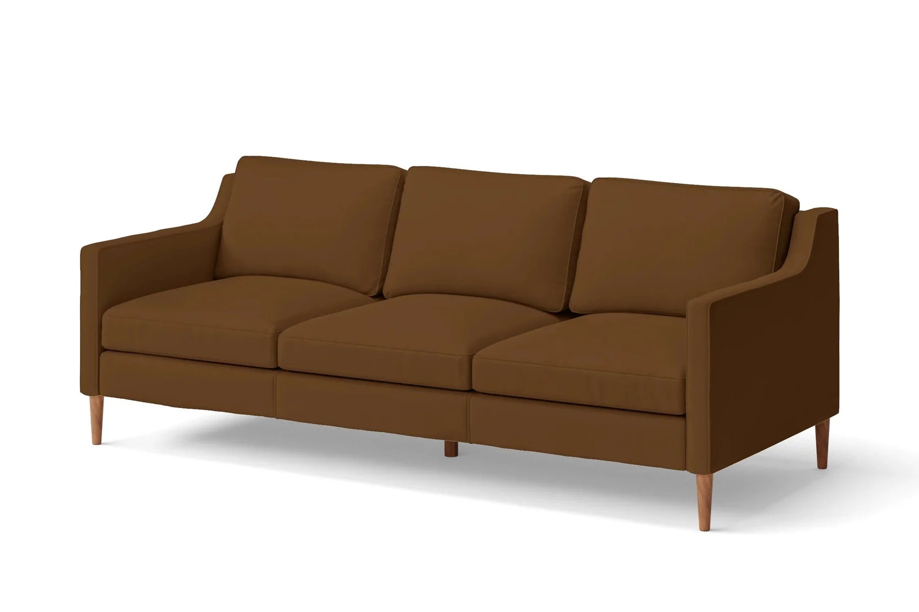 Greco Leatherette 3 Seater Sofa in Brown Colour