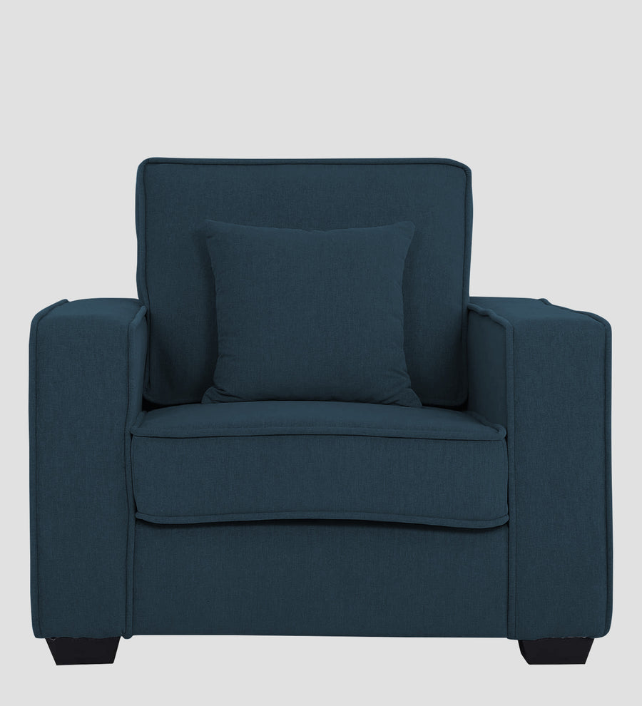 Hugo Fabric 1 Seater Sofa In Cool Blue Colour - Febonic Living