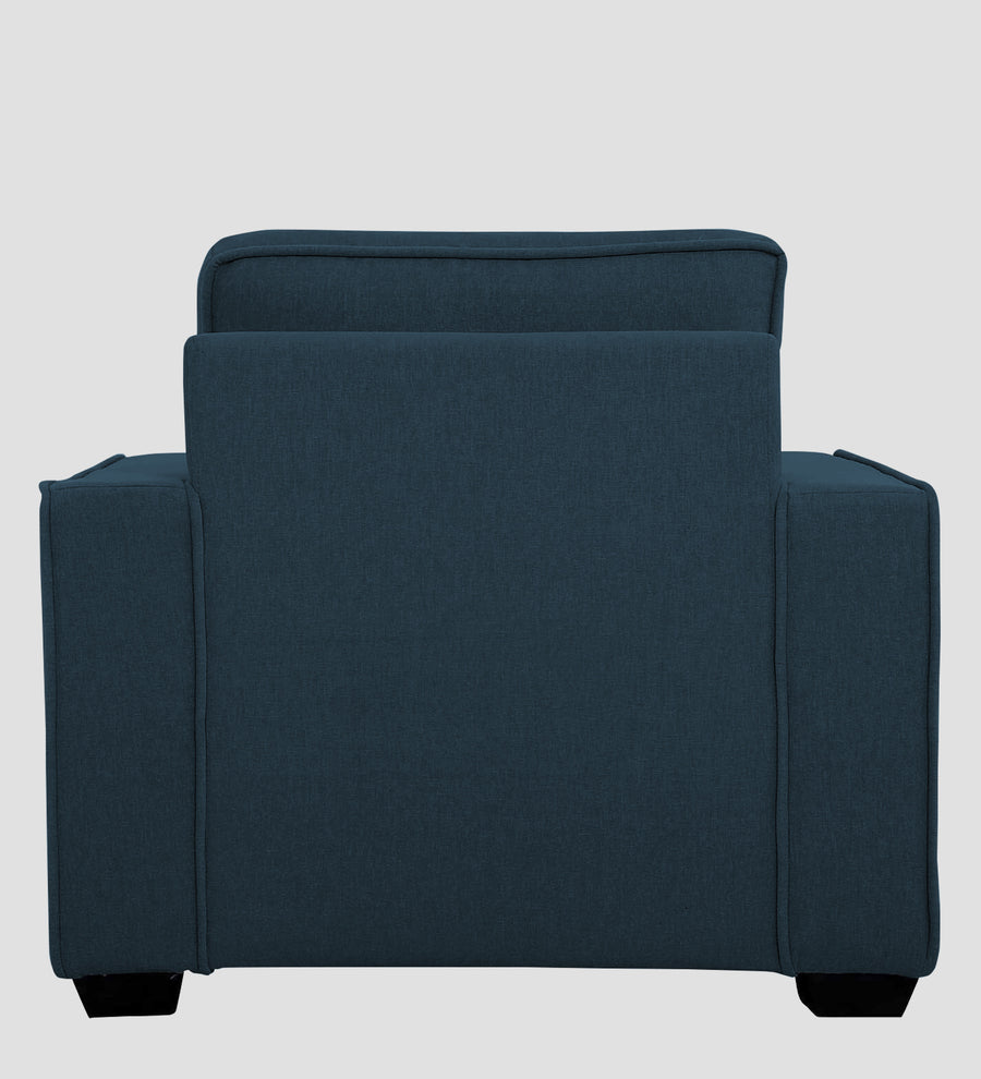 Hugo Fabric 1 Seater Sofa In Cool Blue Colour - Febonic Living