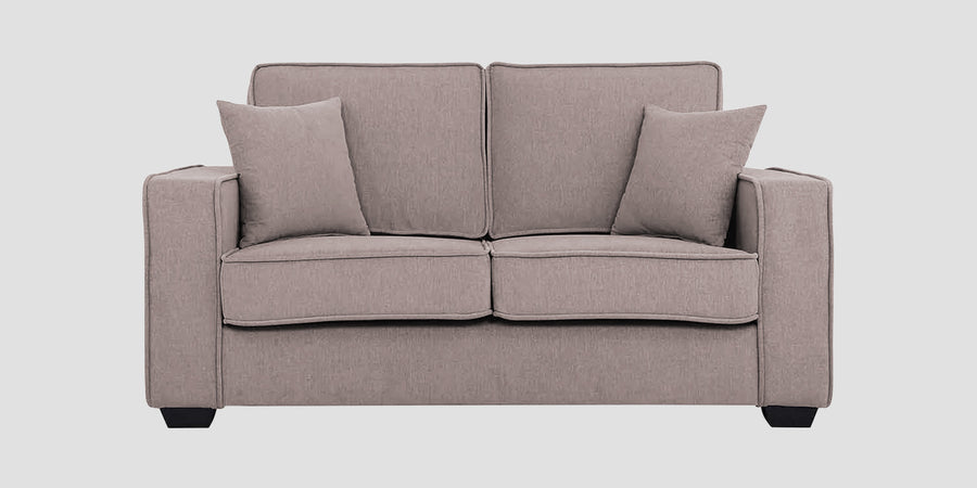 Hugo Fabric 2 Seater Sofa In Almond Beige Colour - Febonic Living