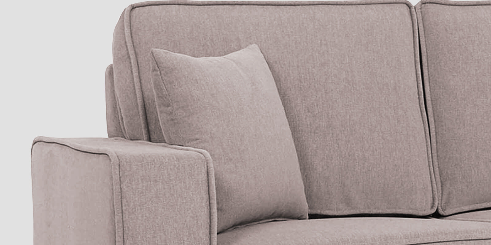 Hugo Fabric 2 Seater Sofa in Crypto Almond Beige Colour - Febonic Living