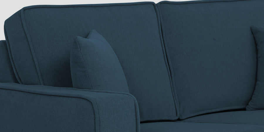 Hugo Fabric 2 Seater Sofa In Cool Blue Colour - Febonic Living