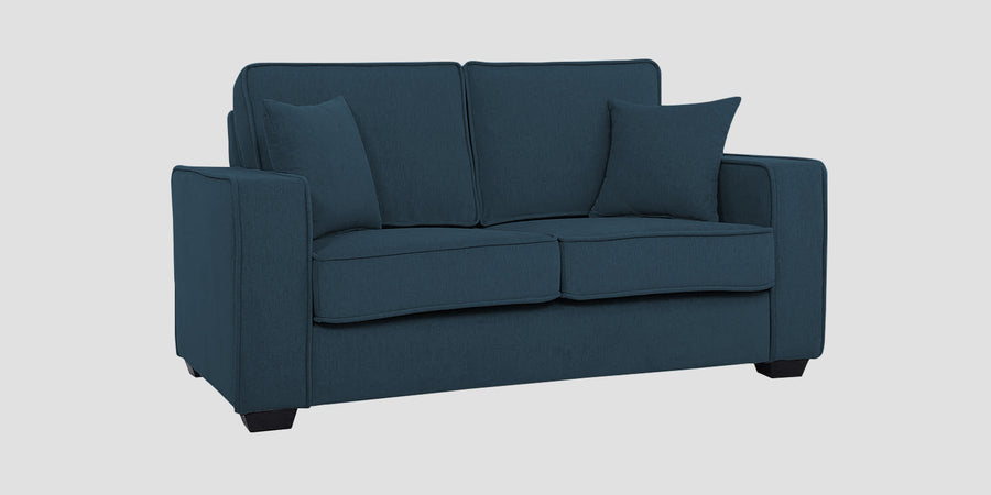 Hugo Fabric 2 Seater Sofa In Cool Blue Colour - Febonic Living
