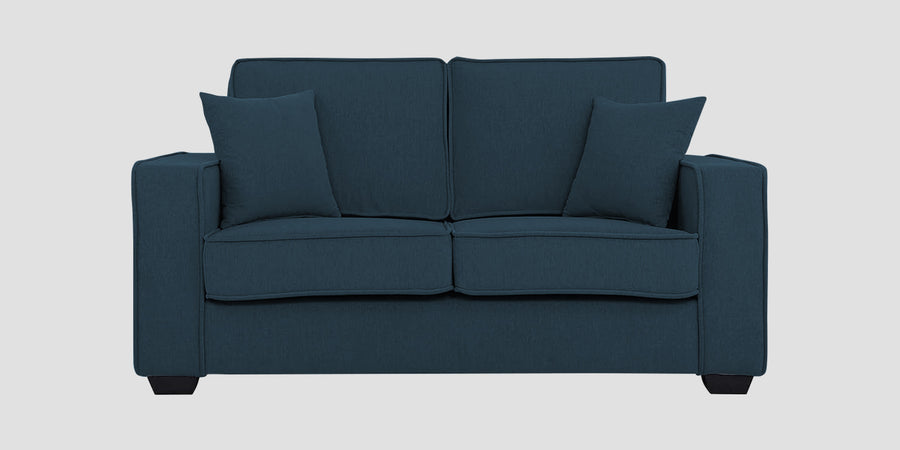 Hugo Fabric 2 Seater Sofa In Cool Blue Colour - Febonic Living
