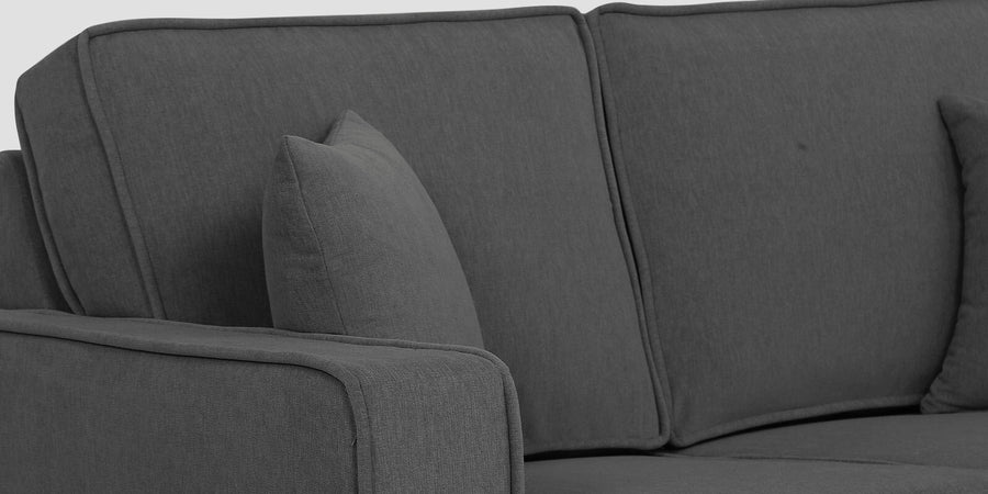 Hugo Fabric 2 Seater Sofa In Stone Grey Colour - Febonic Living
