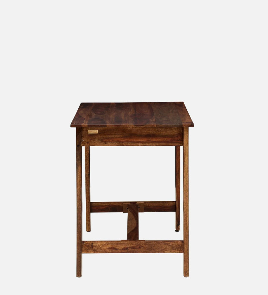 Masha Sheesham Wood Writing Table With Scratch Resistant In Provincial Teak Finish - Febonic Living